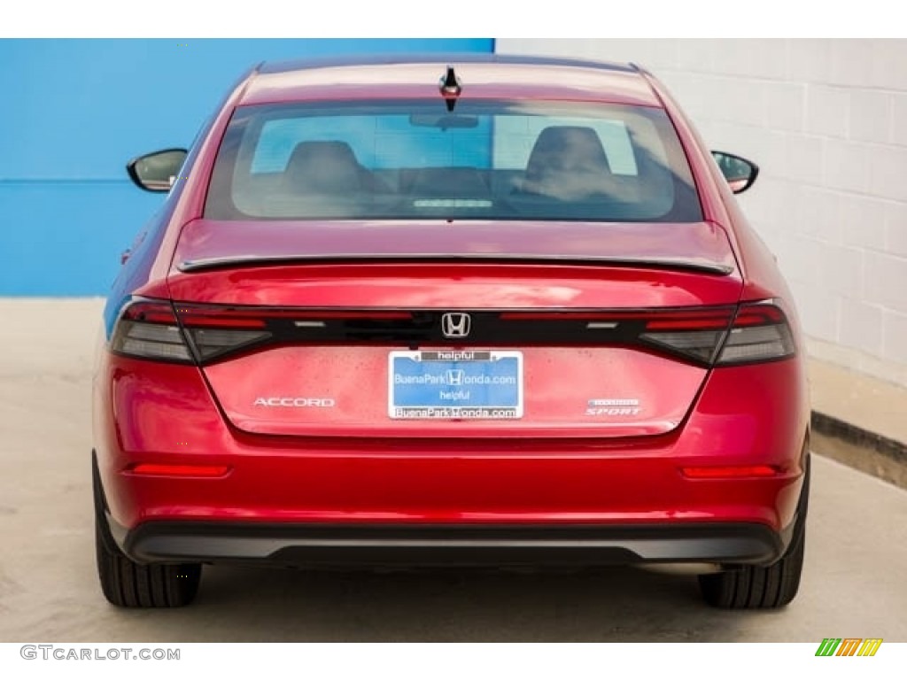 2024 Accord Sport Hybrid - Radiant Red Metallic / Black photo #7