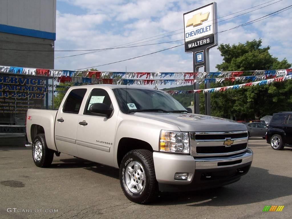 2009 Silverado 1500 LT Crew Cab 4x4 - Silver Birch Metallic / Ebony photo #2