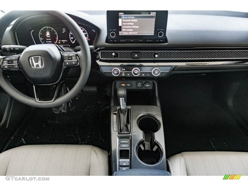 2024 Honda Civic LX Sedan Gray Dashboard Photo #146617880
