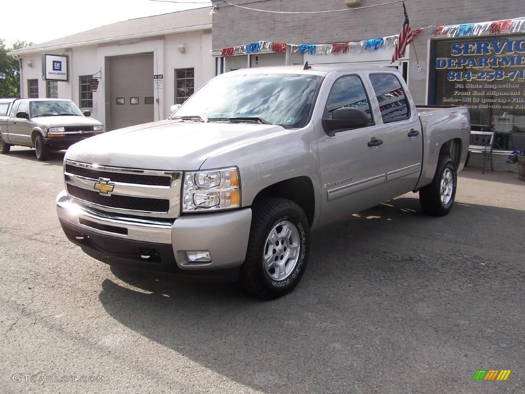 2009 Silverado 1500 LT Crew Cab 4x4 - Silver Birch Metallic / Ebony photo #3
