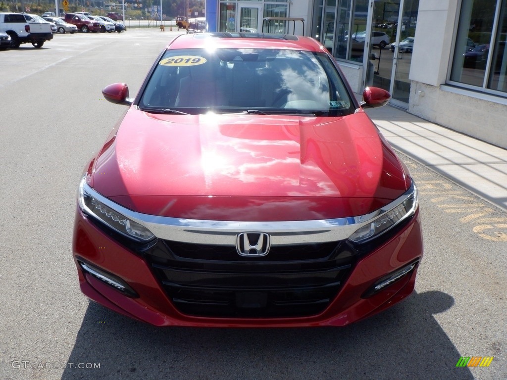 2019 Accord EX-L Hybrid Sedan - Radiant Red Metallic / Ivory photo #15