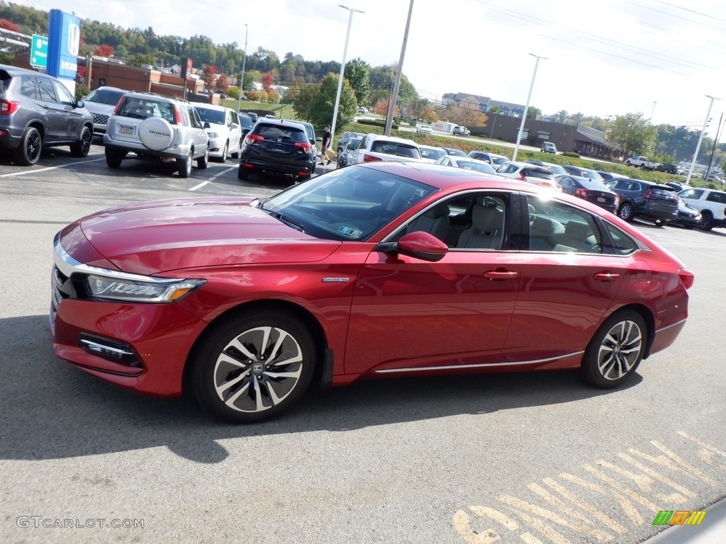 2019 Accord EX-L Hybrid Sedan - Radiant Red Metallic / Ivory photo #17