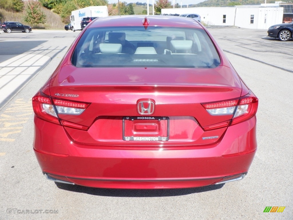 2019 Accord EX-L Hybrid Sedan - Radiant Red Metallic / Ivory photo #19