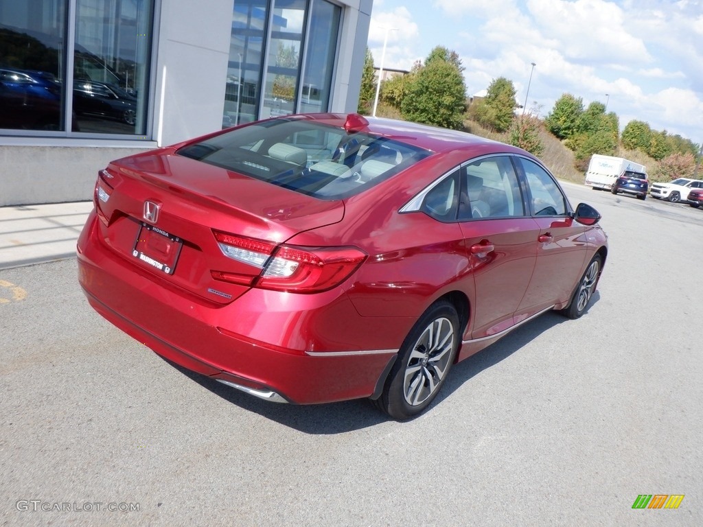 2019 Accord EX-L Hybrid Sedan - Radiant Red Metallic / Ivory photo #20