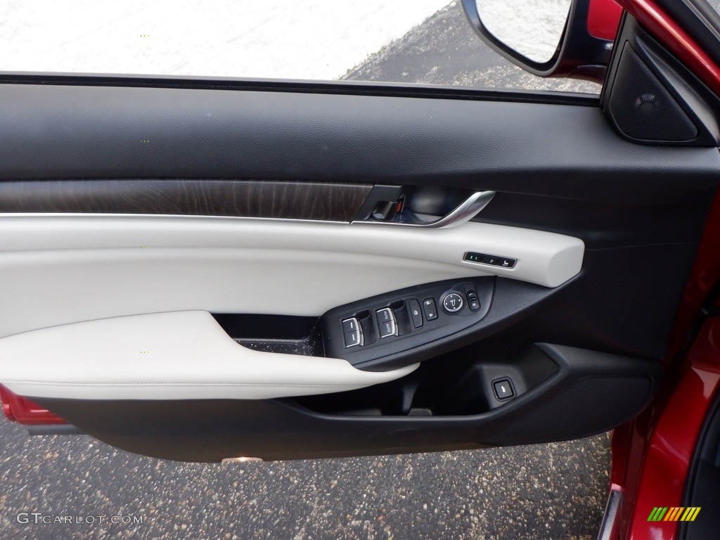 2019 Accord EX-L Hybrid Sedan - Radiant Red Metallic / Ivory photo #22