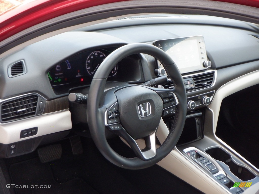 2019 Accord EX-L Hybrid Sedan - Radiant Red Metallic / Ivory photo #23