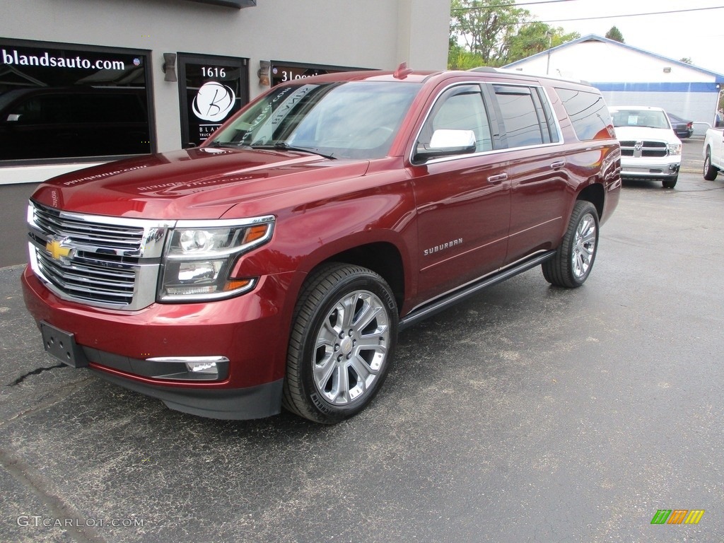 2018 Suburban Premier 4WD - Siren Red Tintcoat / Cocoa/­Dune photo #2