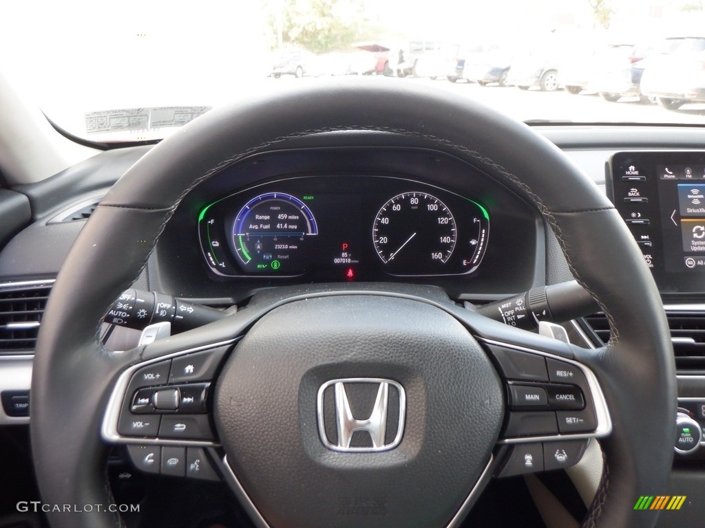 2019 Accord EX-L Hybrid Sedan - Radiant Red Metallic / Ivory photo #37