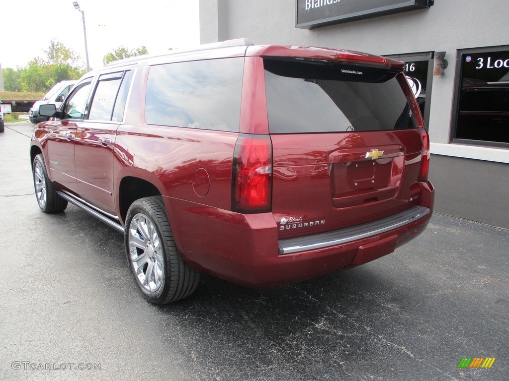 2018 Suburban Premier 4WD - Siren Red Tintcoat / Cocoa/­Dune photo #3