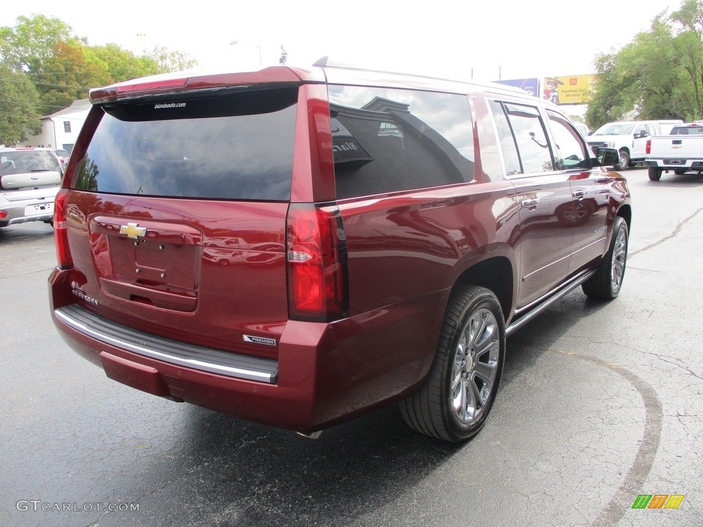 2018 Suburban Premier 4WD - Siren Red Tintcoat / Cocoa/­Dune photo #4
