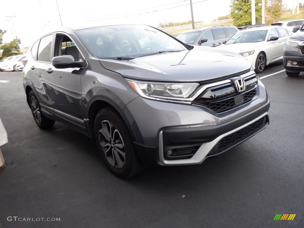 2021 CR-V EX AWD - Modern Steel Metallic / Gray photo #3