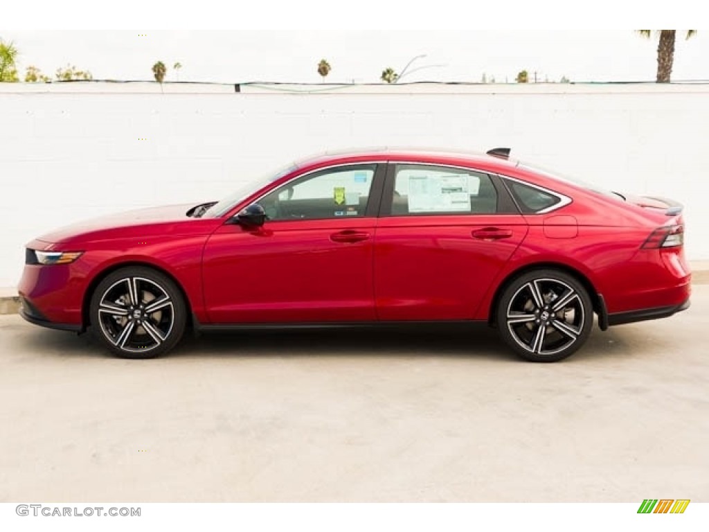 2023 Accord Sport Hybrid - Radiant Red Metallic / Black photo #6