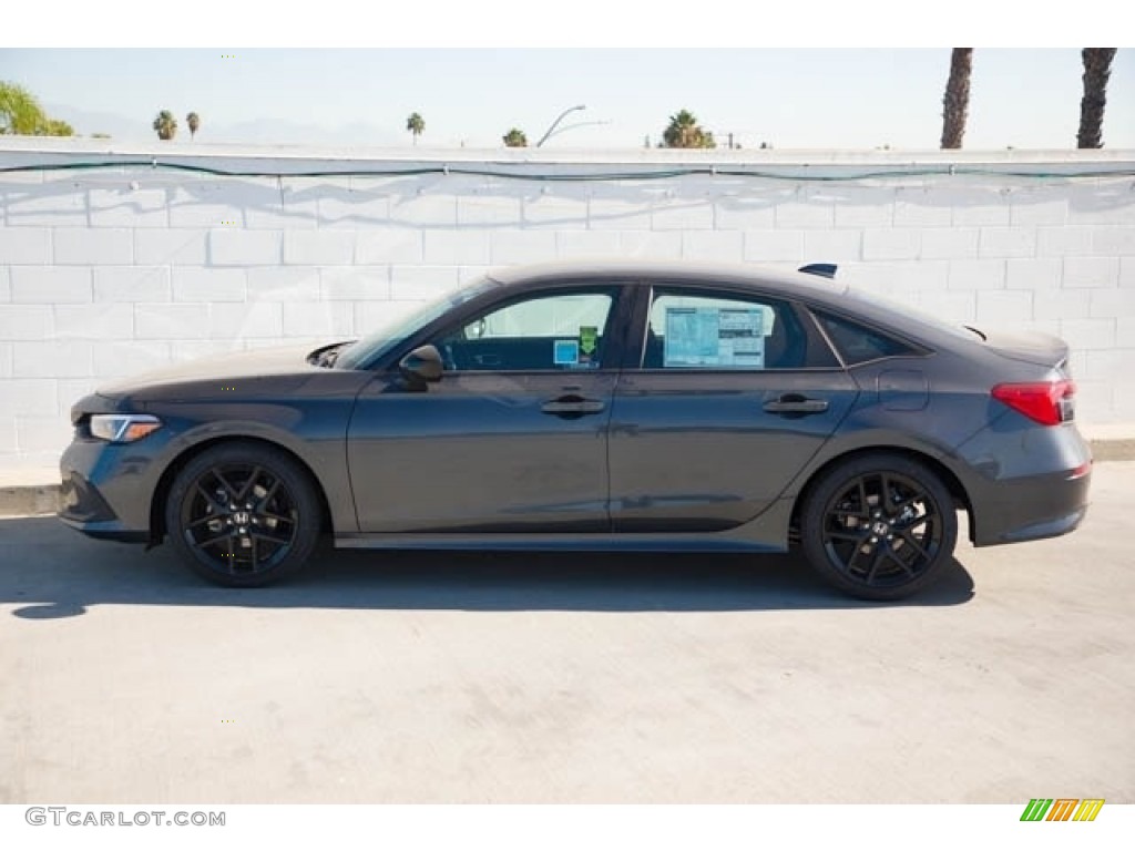 Meteorite Gray Metallic 2024 Honda Civic Sport Sedan Exterior Photo #146620464