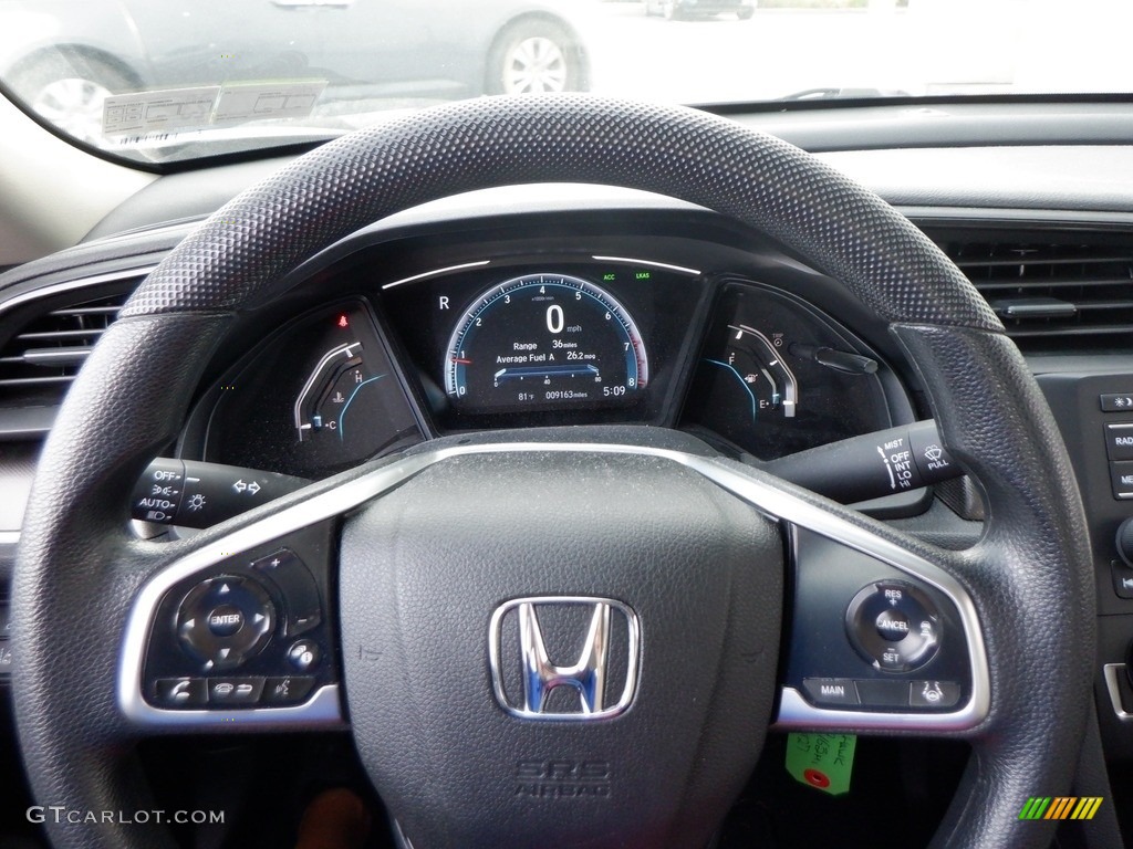 2020 Civic LX Sedan - Platinum White Pearl / Ivory photo #17