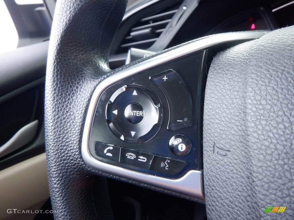 2020 Civic LX Sedan - Platinum White Pearl / Ivory photo #18