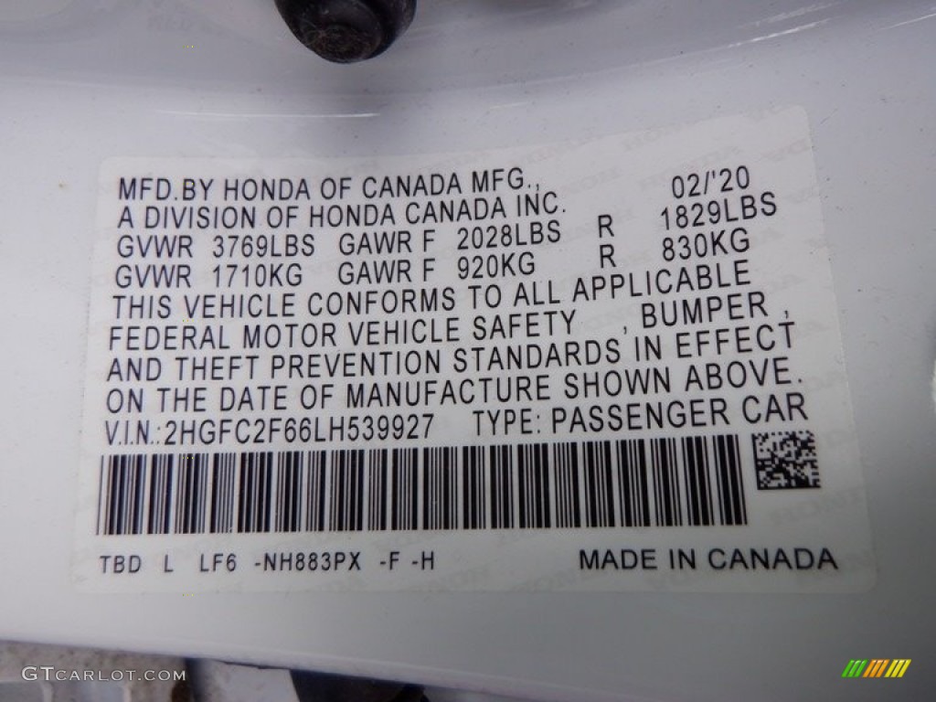 2020 Civic LX Sedan - Platinum White Pearl / Ivory photo #24