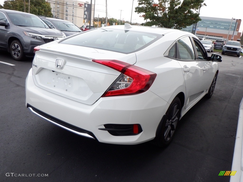 2021 Civic EX Sedan - Platinum White Pearl / Ivory photo #4