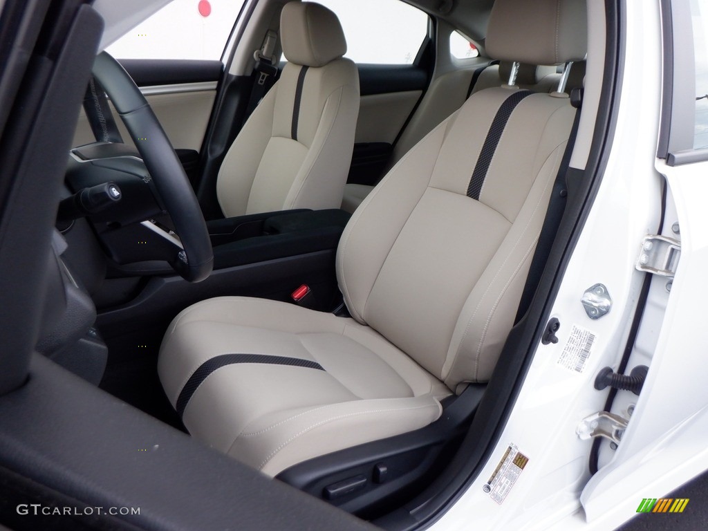 2021 Civic EX Sedan - Platinum White Pearl / Ivory photo #11