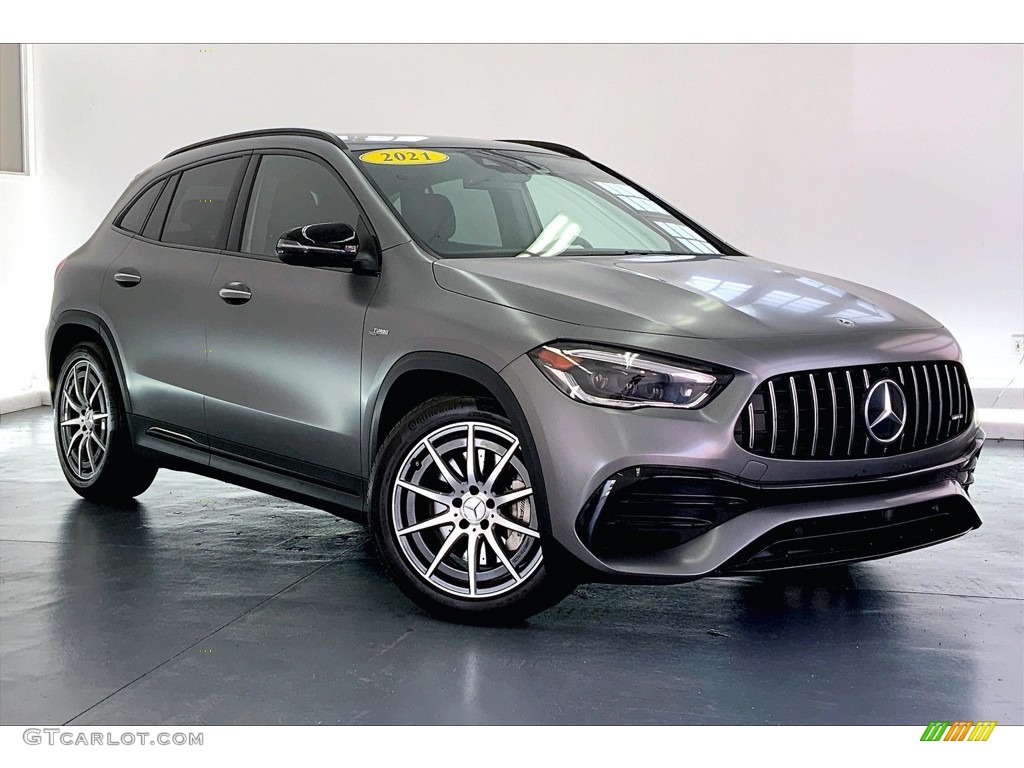 2021 GLA AMG 35 4Matic - Mountain Grey Magno (Matte) / Black photo #34