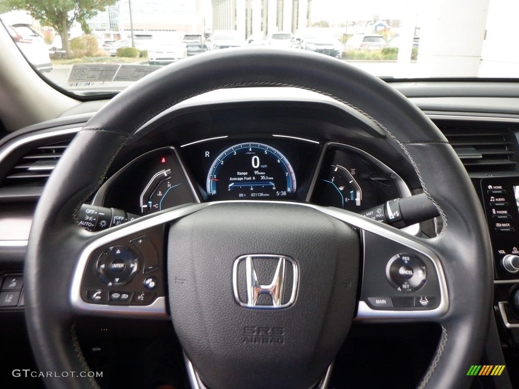 2021 Civic EX Sedan - Platinum White Pearl / Ivory photo #23