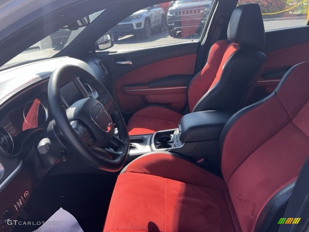 2022 Charger Scat Pack Widebody - Smoke Show / Black/Ruby Red photo #2