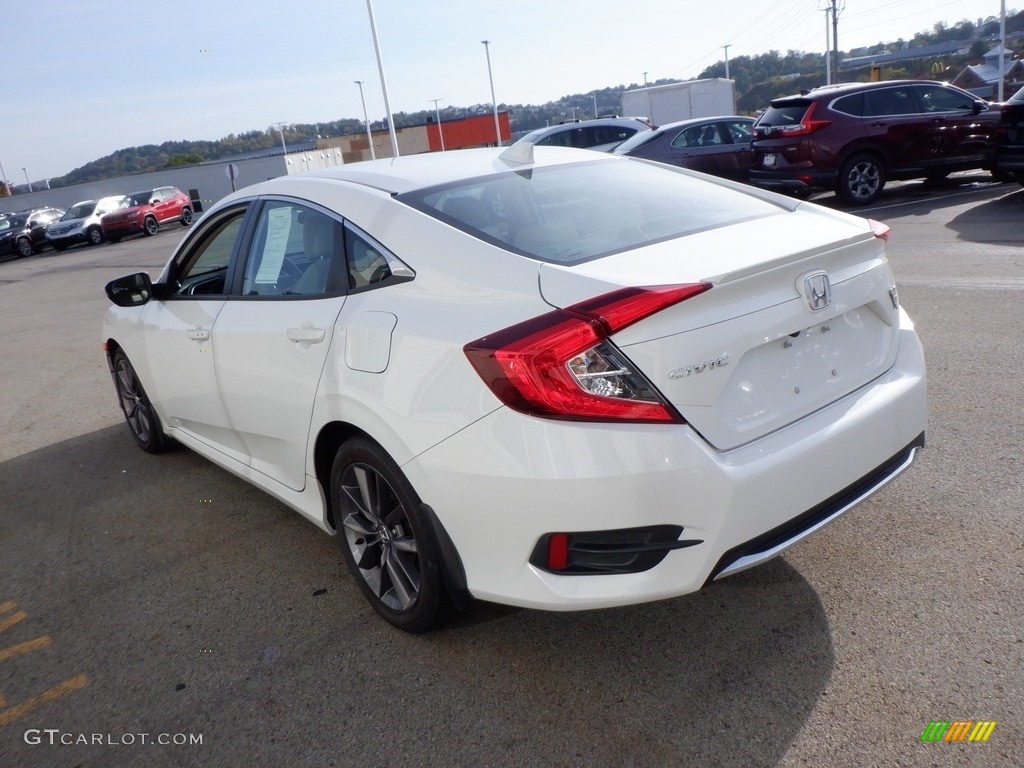 Platinum White Pearl 2021 Honda Civic EX Sedan Exterior Photo #146622032