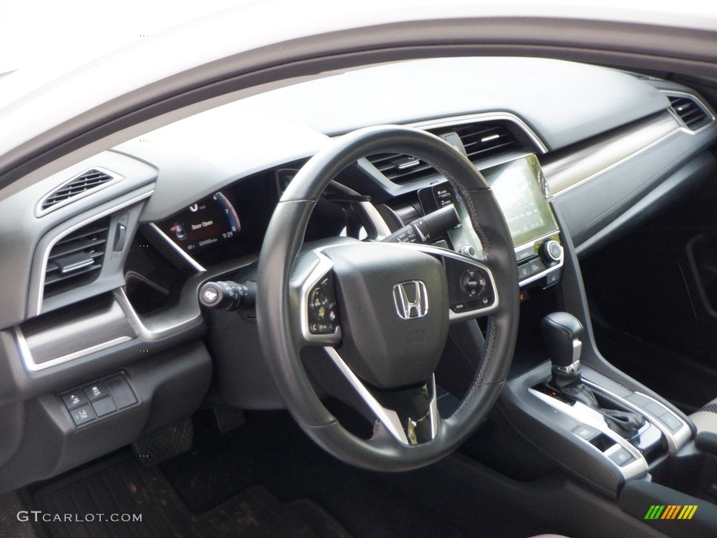 2021 Civic EX Sedan - Platinum White Pearl / Ivory photo #18