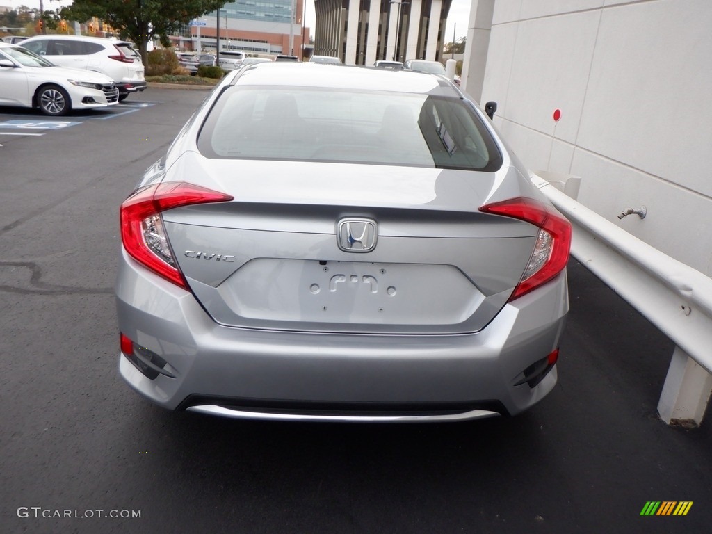 2020 Civic LX Sedan - Lunar Silver Metallic / Black photo #5