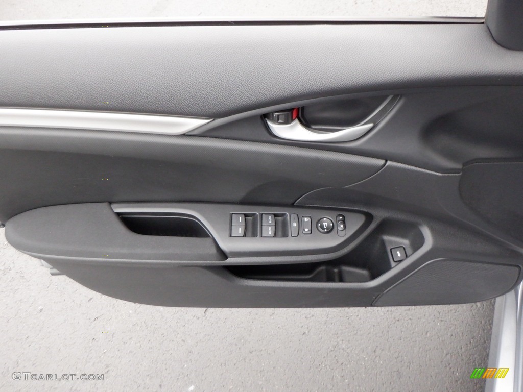 2020 Civic LX Sedan - Lunar Silver Metallic / Black photo #7
