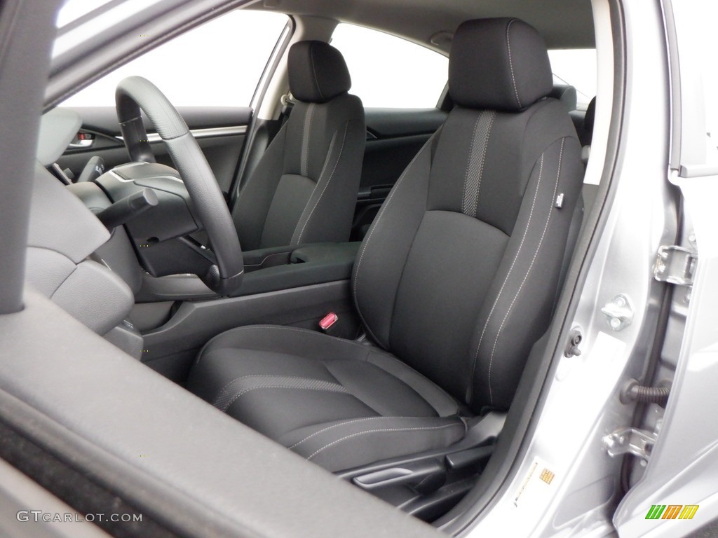 2020 Civic LX Sedan - Lunar Silver Metallic / Black photo #10