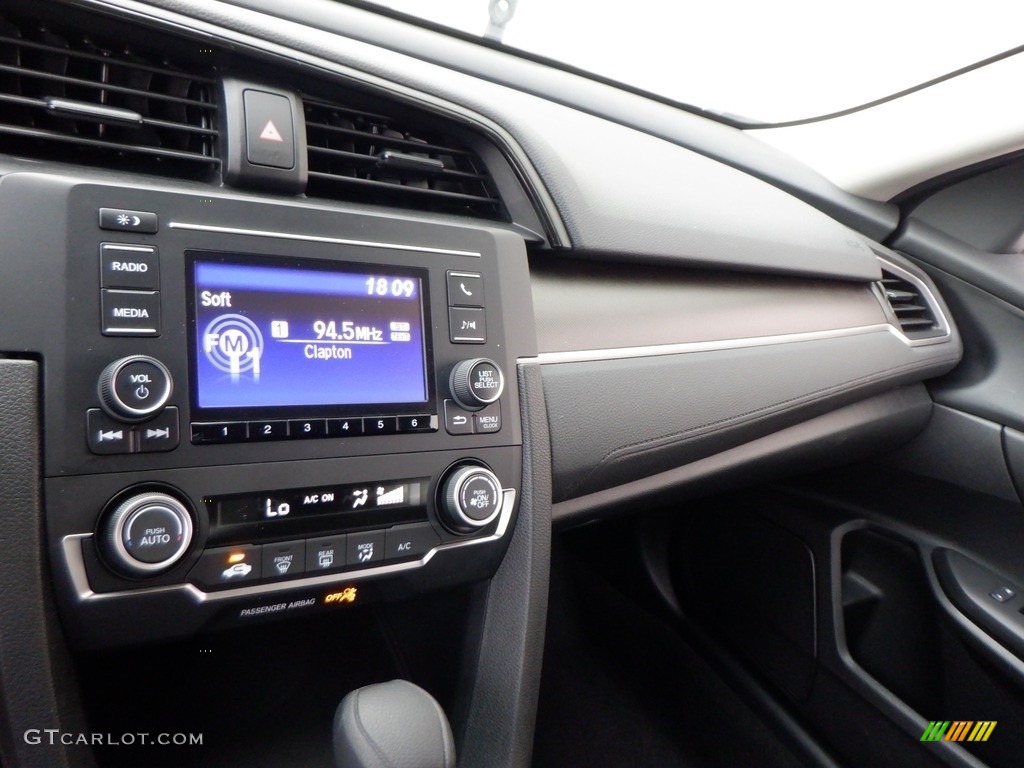2020 Civic LX Sedan - Lunar Silver Metallic / Black photo #12