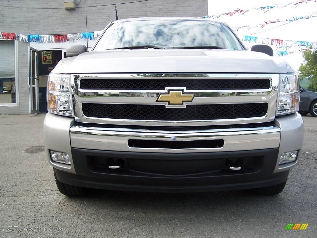 2009 Silverado 1500 LT Crew Cab 4x4 - Silver Birch Metallic / Ebony photo #44