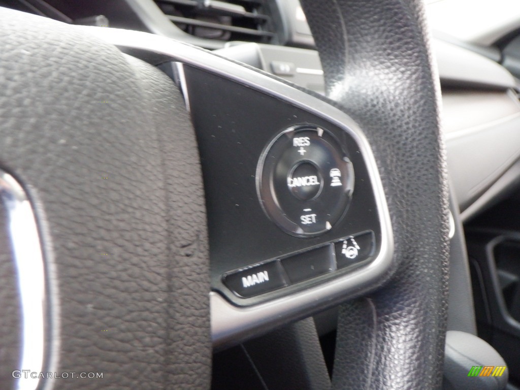 2020 Civic LX Sedan - Lunar Silver Metallic / Black photo #18