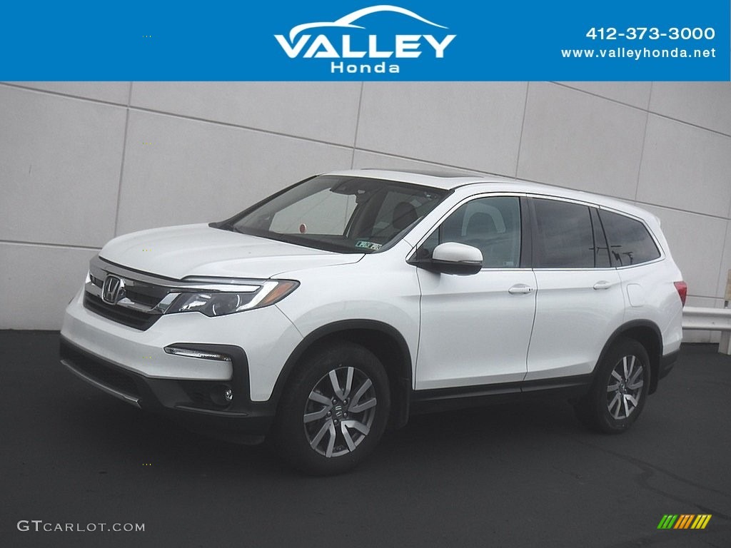 2020 Pilot EX-L AWD - Platinum White Pearl / Black photo #1