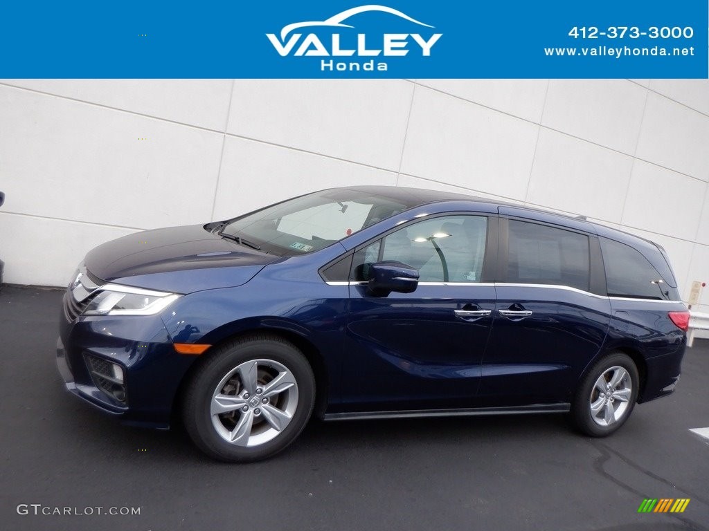 2019 Odyssey EX - Obsidian Blue Pearl / Gray photo #2