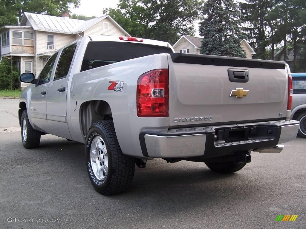 2009 Silverado 1500 LT Crew Cab 4x4 - Silver Birch Metallic / Ebony photo #46