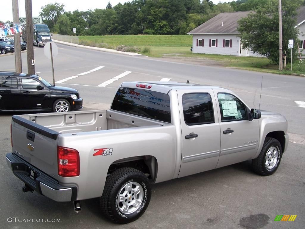 2009 Silverado 1500 LT Crew Cab 4x4 - Silver Birch Metallic / Ebony photo #47