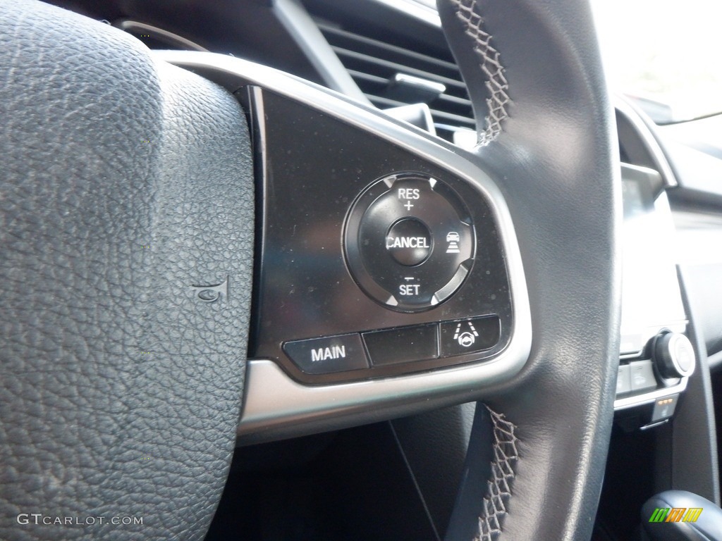 2020 Civic EX Sedan - Lunar Silver Metallic / Black photo #9