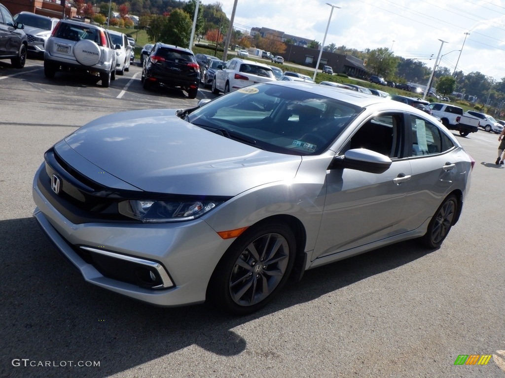 2020 Civic EX Sedan - Lunar Silver Metallic / Black photo #11