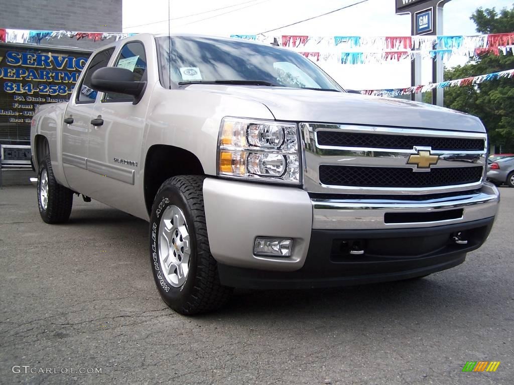 2009 Silverado 1500 LT Crew Cab 4x4 - Silver Birch Metallic / Ebony photo #50