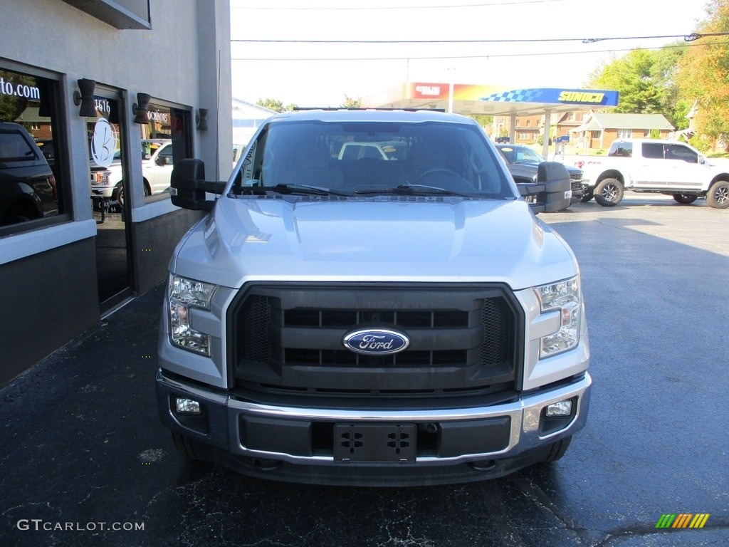 2016 F150 XL SuperCab 4x4 - Ingot Silver / Medium Earth Gray photo #23