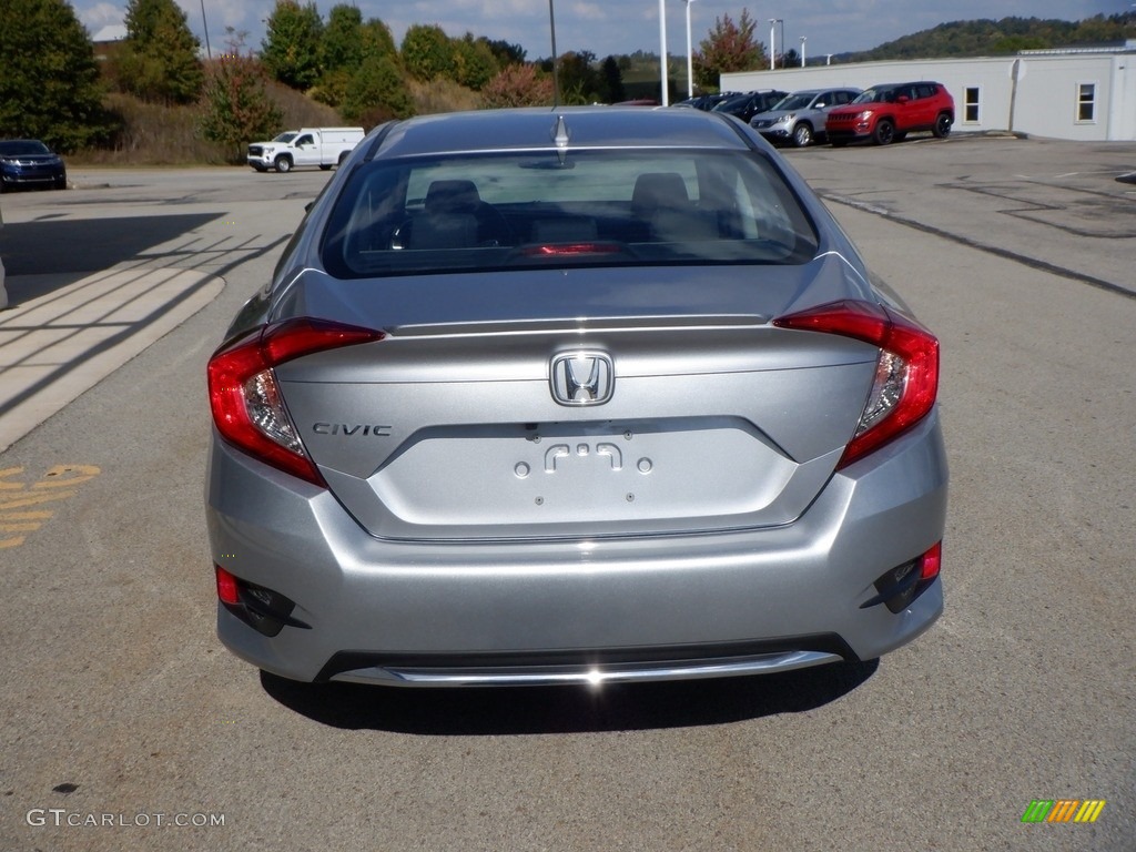 2020 Civic EX Sedan - Lunar Silver Metallic / Black photo #14