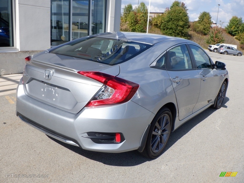 2020 Civic EX Sedan - Lunar Silver Metallic / Black photo #15