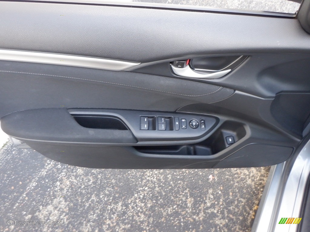 2020 Civic EX Sedan - Lunar Silver Metallic / Black photo #17