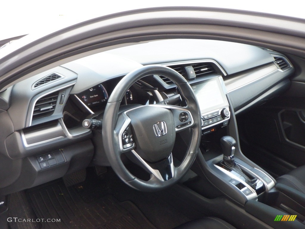 2020 Civic EX Sedan - Lunar Silver Metallic / Black photo #18