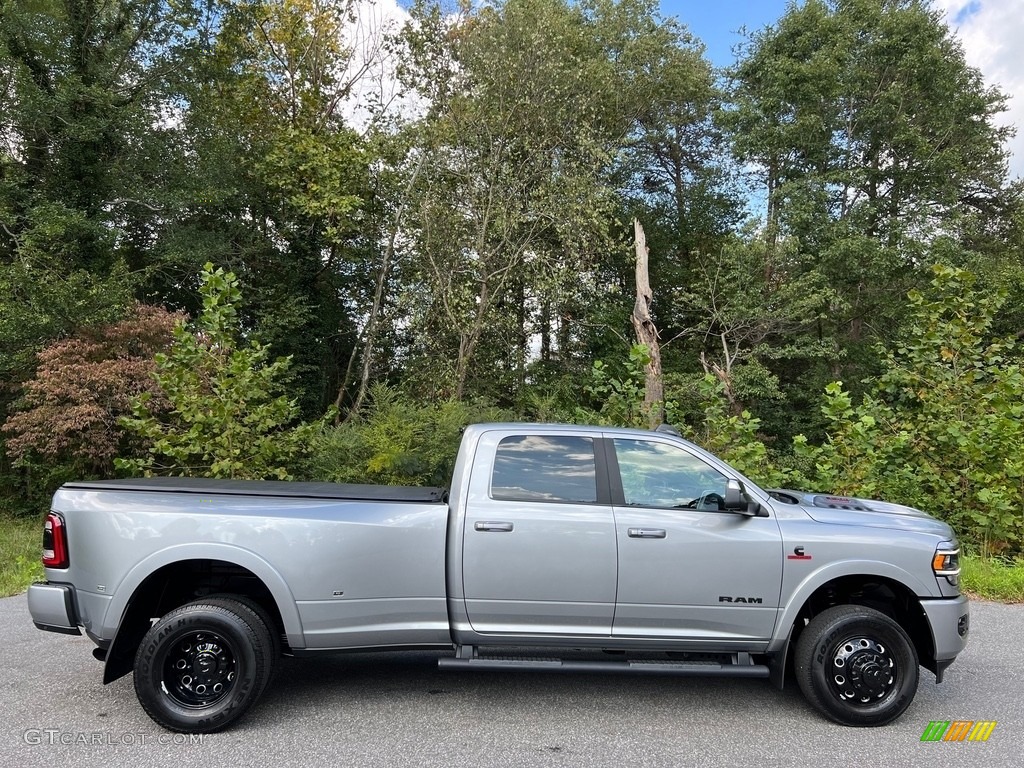 Billet Silver Metallic 2022 Ram 3500 Laramie Crew Cab 4x4 Exterior Photo #146623905