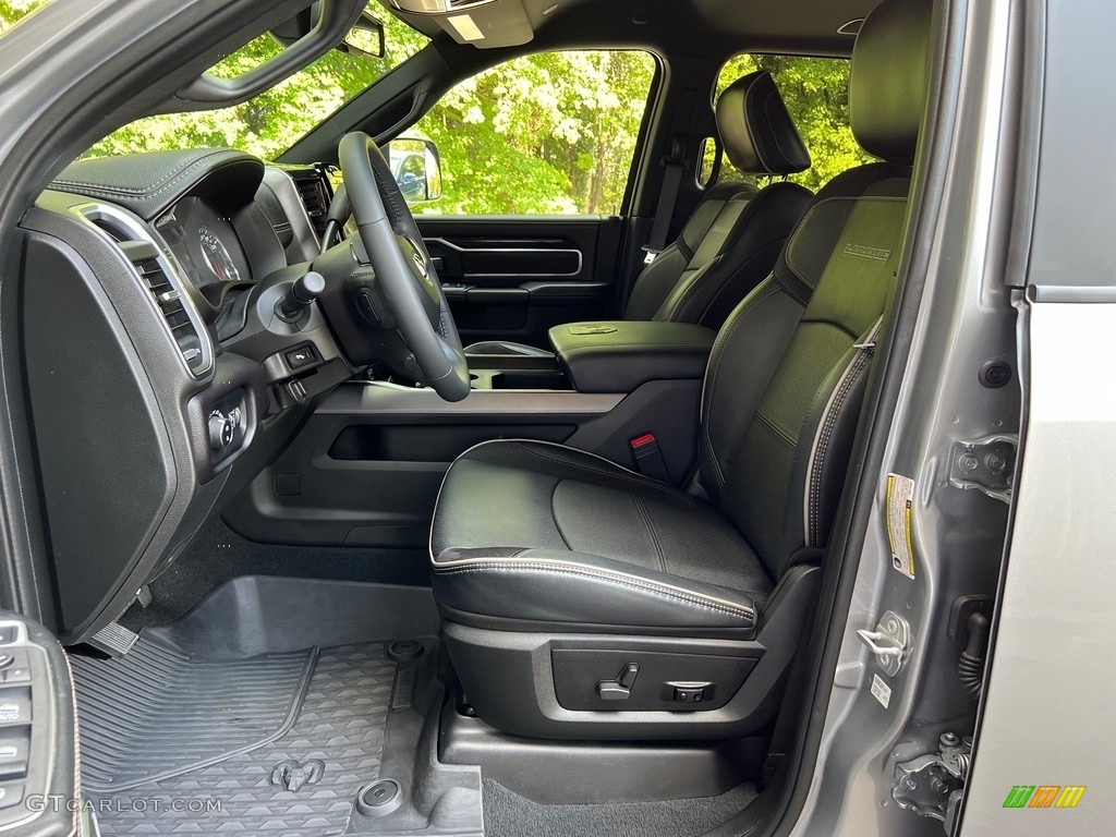 Black Interior 2022 Ram 3500 Laramie Crew Cab 4x4 Photo #146624075
