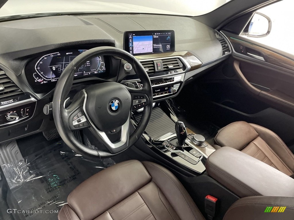 Mocha Interior 2020 BMW X3 xDrive30e Photo #146624160