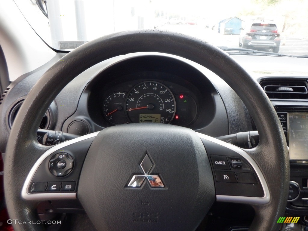2020 Mitsubishi Mirage G4 ES Gray Steering Wheel Photo #146624458