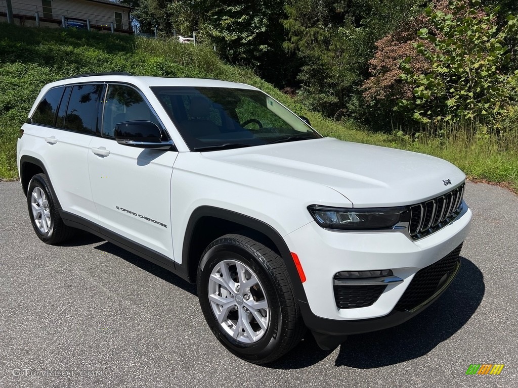 Bright White 2022 Jeep Grand Cherokee Limited 4x4 Exterior Photo #146624623